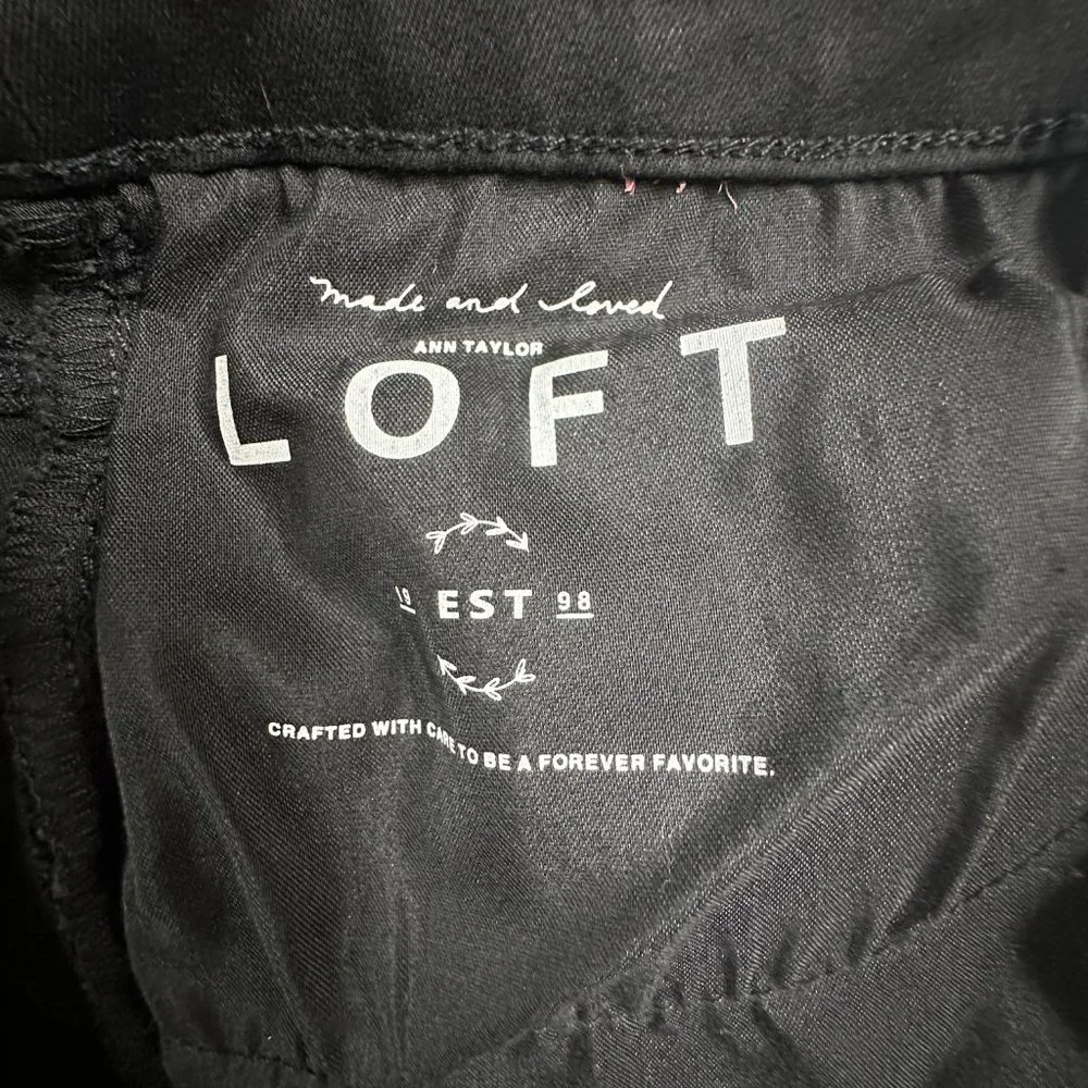 LOFT Plus Black Skinny Jeans w/ Zipper Details | Size 22 NWOT - Picture 11 of 11